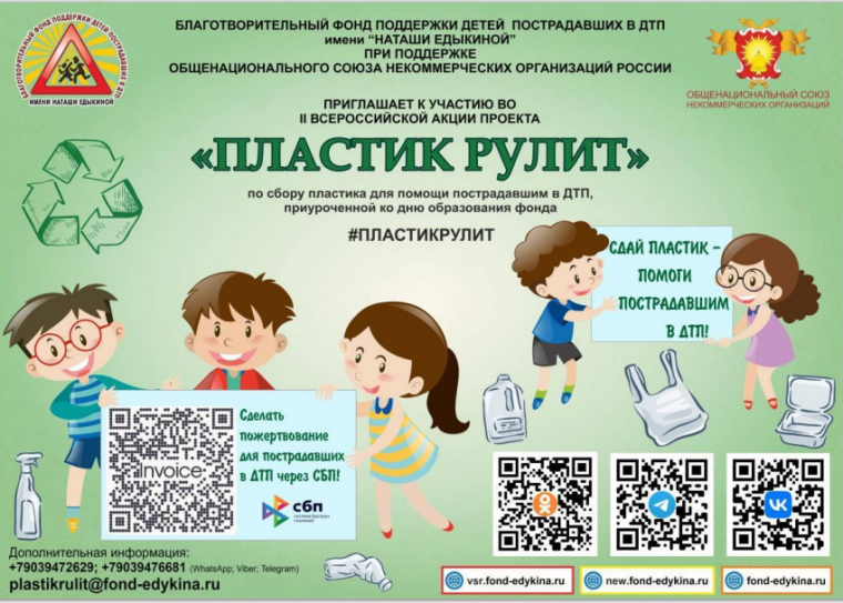 ВСЕРОССИЙСКАЯ АКЦИИ ПРОЕКТА «ПЛАСТИК РУЛИТ». ВСЕРОССИЙСКАЯ АКЦИИ ПРОЕКТА «ПЛАСТИК РУЛИТ».